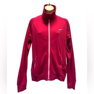 Nike Women’s Dri-Fit Pink Front Zip Jacket